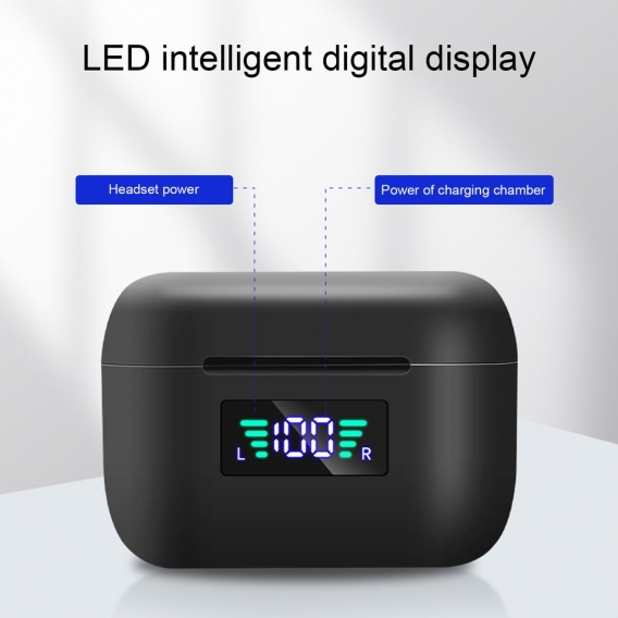 T29 Tws Ohrstöpsel Tragbares Langlebiges Stereo-Digitaldisplay-Ohrhörer-Headset Für Den Außenbereich