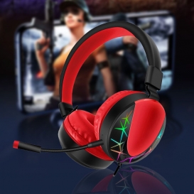 More about Akz-021 Headset Kabelgebundener Rgb Leuchtender Einziehbarer Dynamischer Kopfhörer Für Spiele