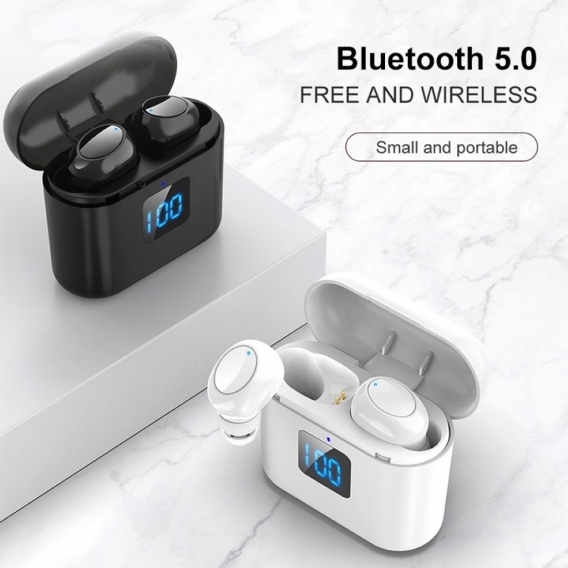 X11 Kabelloser Bluetooth 5.0 Wiederaufladbarer Smart-Touch-Kopfhörer 8D-Stereo-Ohrhörer -Khaki Digital