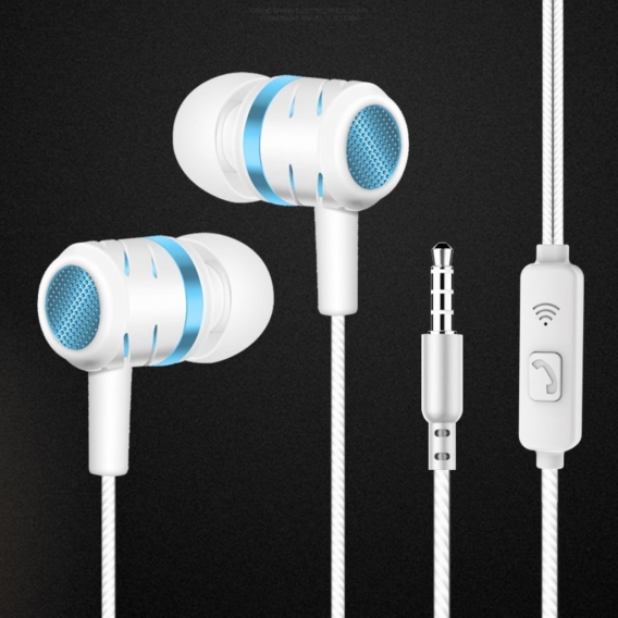 3,5-Mm-Universal-Doppellautsprecher-Subwoofer Kabelgebundener Bass-Hifi-In-Ear-Sportkopfhörer