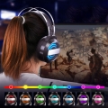 Kabelgebundenes Stereo-Gaming-Headset Mit Geräuschunterdrückung Led-Licht Surround-Sound-Kopfhörer -1 ＃