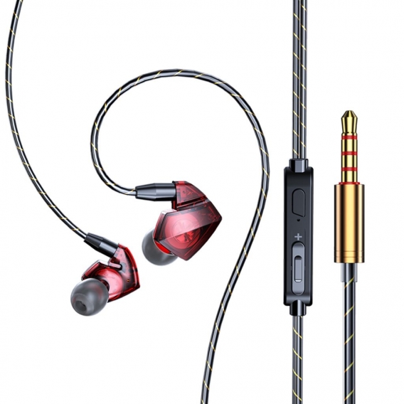 3,5-Mm-Dynamischer In-Ear-Hifi-Heavy-Bass-Sportkopfhörer Mit Mikrofon Für Telefone