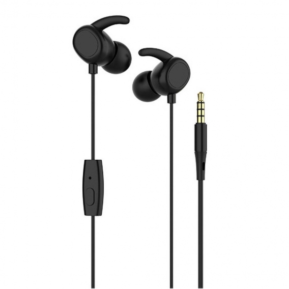 Dual Moving Coils 3,5-Mm-Stecker Kabelgebundener In-Ear-Sportkopfhörer Mit Mikrofonschlaufe