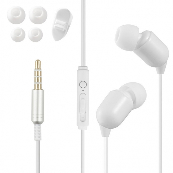 3-Meter 3.5Mm Plug In-Ear Wired Earphone Broadcast Live Headset With/Without Mic