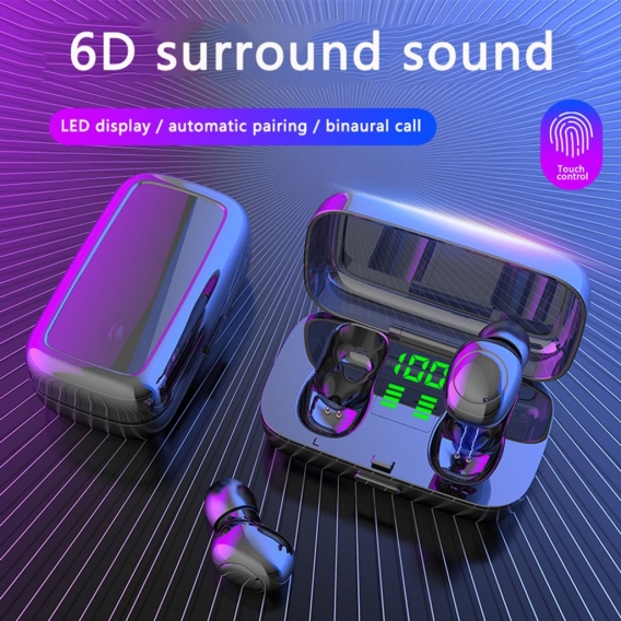Xg23 Digital Display Tws Bluetooth 5.0 In-Ear Kabellose Kopfhörer Sport Ohrhörer