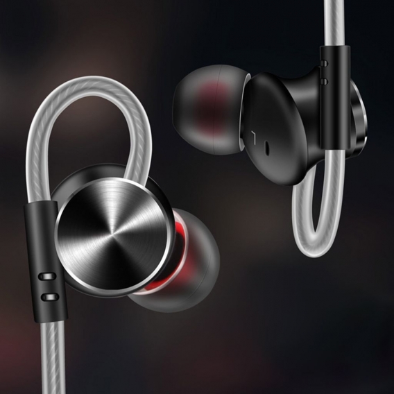 QKZ DM10 3,5 mm In-Ear-Kopfh?rer Bass Subwoofer Metallkabel-Kopfh?rer Magnetische Saugleitungssteuerung mit Mikrofon Sport-Heads