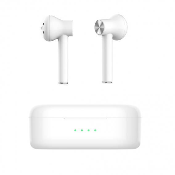 INSMA AirBuds 2 Bluetooth 5.0 TWS Kopfhörer Qi Wireless Charging Typ-C w weiß Binaurale Ohrhörer