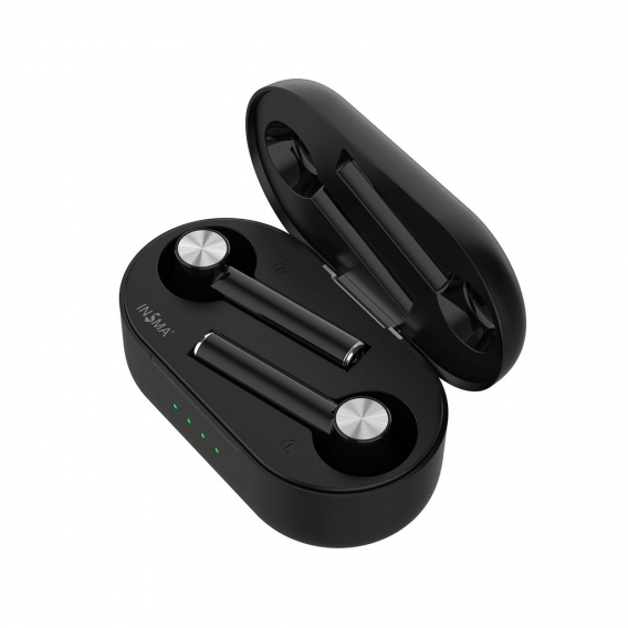 INSMA AirBuds2 bluetooth 5.0 TWS Kopfhörer Qi Kabellos Laden Type-C SBC AAC black Binaural Earbuds