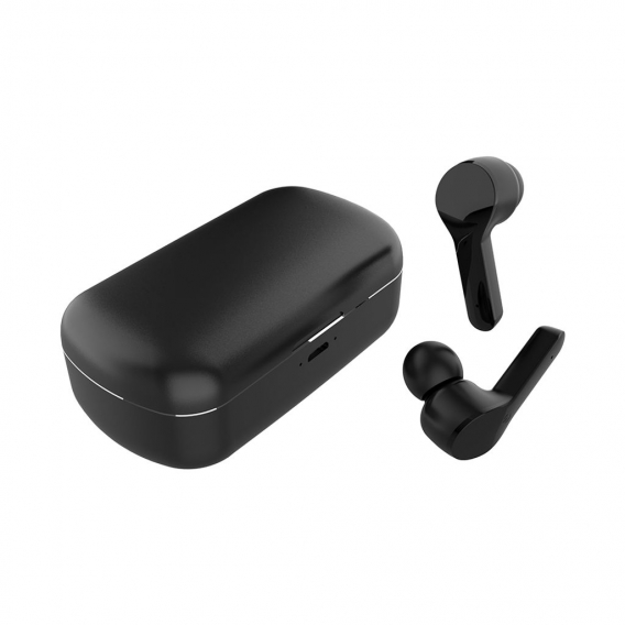 ZW-T17 Wireless BT Kopfhoerer Stereo-Sound Halb-In-Ear-Headset Aluminium-Ladebox / Touch Control-Kopfhoerer fuer Android / IOS S