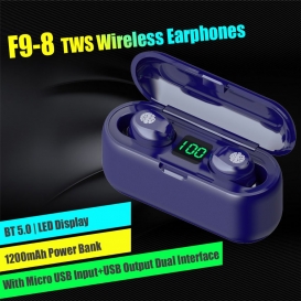 More about F9-8 TWS BT5.0 Drahtlose Ohrhoerer In-Ear-Ohrhoerer LED-Anzeige / CVC-Rauschunterdrue ckung / Touch-Steuerung / HiFi-Stereo-Soun