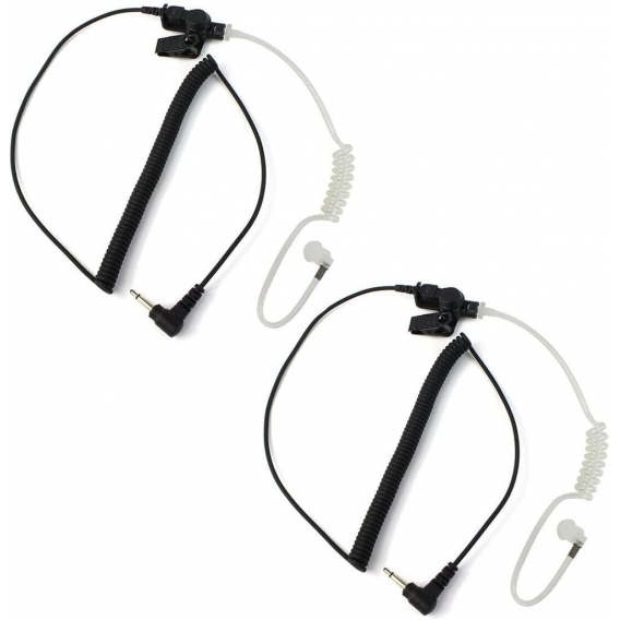 Retevis Security Schallschlauch 3.5mm In-Ear-Kopfhörer Headset Kompatibel mit Motorola Kenwood ICOM MP3 Universal (2 Stück)