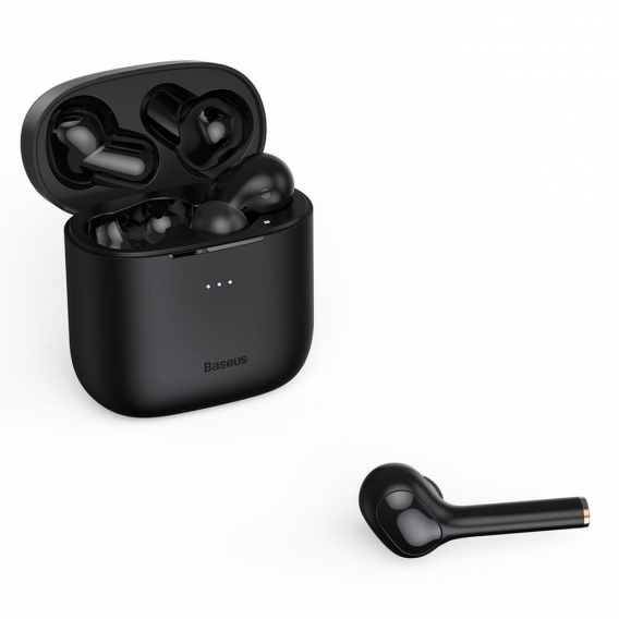 Baseus TWS Encok W06 IP65 Wasserdicht Kabellose Kopfhörer Headset Wireless Bluetooth 5.0 Ohrhörer in Schwarz