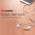 Huawei AM116 Halb-In-Ear-Kopfhoerer Kabelgebundene Kopfhoerer mit Mikrofon- / Lautstaerkeregler Leichte Ohrhoerer mit 3,5-mm-Kop