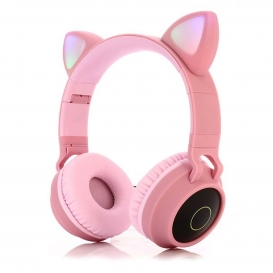 More about LED Cat Ear Wireless Headset RGB 3-Farben-Leuchten Rauschunterdrueckung BT 5.0 Faltbarer Kopfhoerer TF-Karte / Radio 3,5 mm Stec