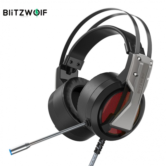 BlitzWolf® BW-GH1 Gaming Kopfhörer 7.1 Surround-Sound Bass RGB-Game-Headset mit Mikrofon für Computer PC PS3 / 4 Gamer