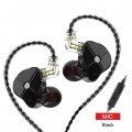 TRN ST1 1DD 1BA Hybrid-In-Ear-Kopfhoerer mit Mikrofon HIFI DJ-Monitor Laufender Sport-Kopfhoerer-Ohrstoepsel-Headset mit abnehmb