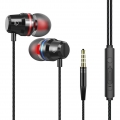 3,5-mm-Kabel-In-Ear-Kopfhoerer mit schwerem Bass und Stereo-Lautstaerkeregler mit Mikrofon und Mikrofon-Schwarz