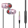 3,5-mm-Kabel-In-Ear-Kopfhoerer mit schwerem Bass und Stereo-Lautstaerkeregler mit Mikrofon und Mikrofon-Schwarz