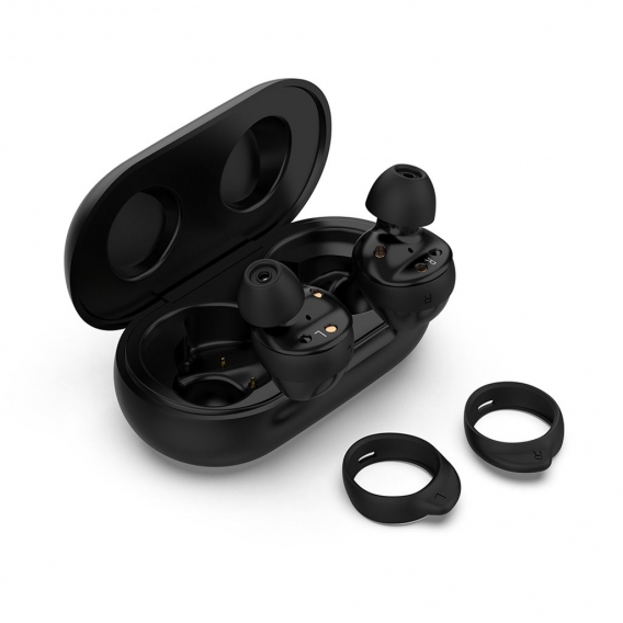 2 Paar Silikon-Ohrhoerer Eartips Cover fuer Samsung Galaxy Buds Blautooth-Kopfhoerer-Midnight Blau