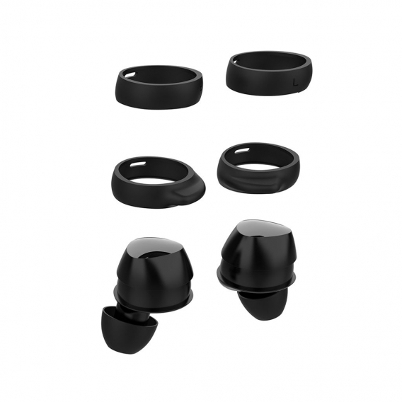 2 Paar Silikon-Ohrhoerer Eartips Cover fuer Samsung Galaxy Buds Blautooth-Kopfhoerer-Midnight Blau