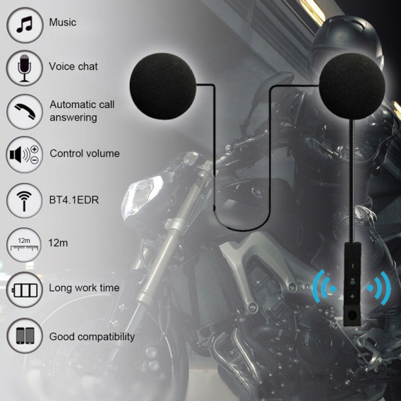 Multifunktions-Stereo-Helm Bluetooth-Headset Motorrad-Radfahrer Wireless-Headset Tragbare Rauschunterdrš¹ckung Anrufer Auto Answ