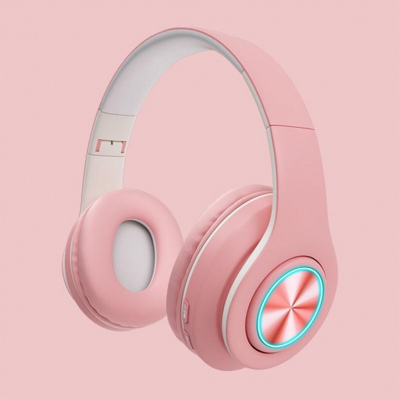 1 Stück Bluetooth-Headset,1 Stück Ladekabel,1 Stück AUX-Kabel Farbe Rosa