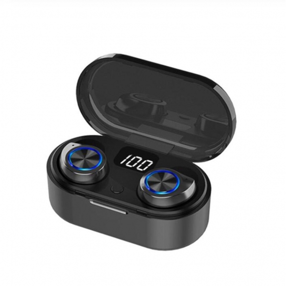 TW80 Drahtloser Ohrhörer Bluetooth 5.0 Ohrhörer Bass HiFi-Stereo-Ohrhörer TWS Mini-Ohrhörer mit Mikrofon + LED-Anzeige Aufladen