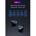 TW80 Drahtloser Ohrhörer Bluetooth 5.0 Ohrhörer Bass HiFi-Stereo-Ohrhörer TWS Mini-Ohrhörer mit Mikrofon + LED-Anzeige Aufladen