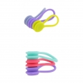 6pcs Mutifunktionale Magnetische Ohrhörer Wire Winder Wrap aus Weiche Silikon für Kopfhörer USB Kabel Cord