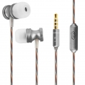 Kabelgebundene In-Ear-Kopfhörer Multifunktionstaste Integriertes Mikrofon Silber