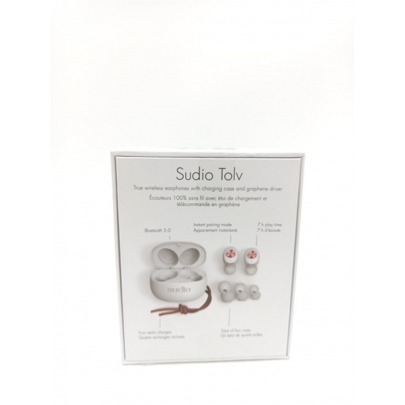 SUDIO Kopfhörer TOLV True Wireless In-Ear Vit Mikrofon