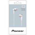 Pioneer se-c3t white Kopfhörer mit Mikrofon Design Aluminium-Finish hohe Qualität