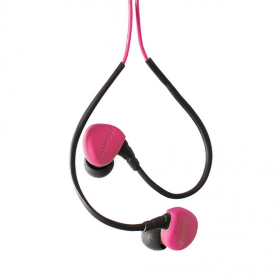 Boompods Sportpods Race Wired pink SPRWPIN