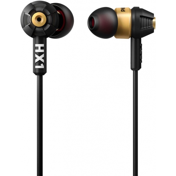 Philips In-Ear SHX10/00 Kopfhörer Schwarz/Gold