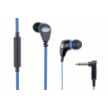 Magnat LZR 540 High Performance In-Ear-Headphone | Flachkabel mit Fernbedienung, Freisprecheinrichtung, und Knickschutz - black/