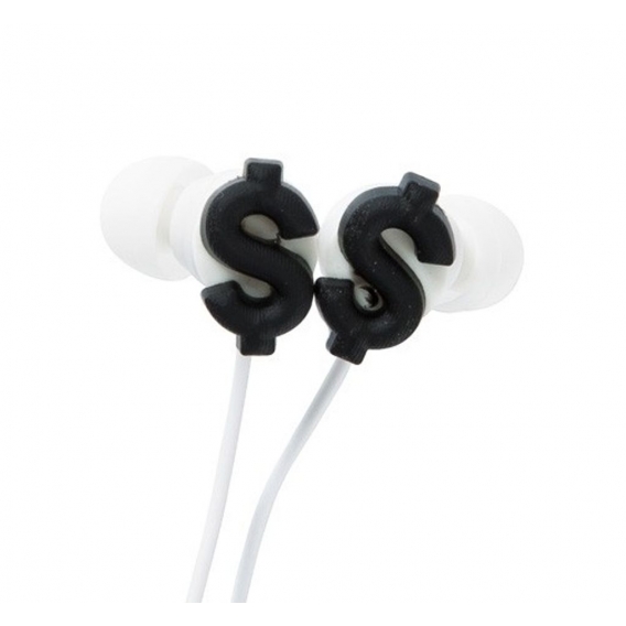 Dollar In-ear- Kopfhörer Dollarzeichen