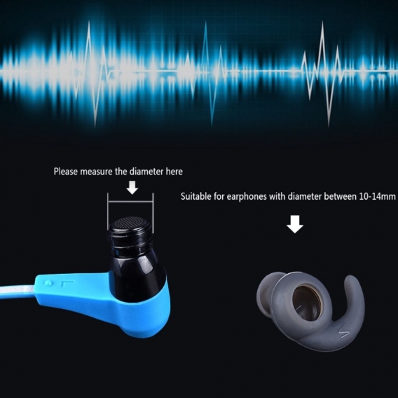 AcserGery 3 Paar S / M / L Universal Silikon Bluetooth Ohrhörer Abdeckung mit Ohrhaken für Headset Kopfhörer