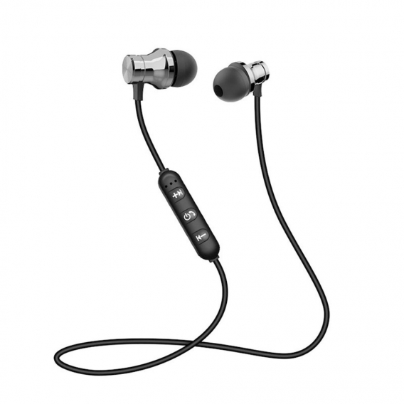 AcserGery Magnetische Sport-Bluetooth-Kopfhörer Stereo Wireless In-Ear Sports WaterproWith Mikrofon