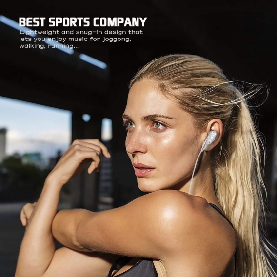 AcserGery 3,5-mm-In-Ear-Kopfhörer mit Kabel / Dual-Drive-Stereo-Ohrhörer / Sport-Headset mit Mikrofon für Universal-iOS-iPhone-A