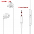 AcserGery 3,5 mm kabelgebundener Anti-Noise-Schlafkopfhörer / ultraweicher Silikon-In-Ear-Kopfhörer / Lautstärkeregler Schlafend