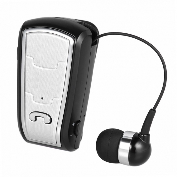 AcserGery Kabellose Bluetooth-Headsets In-Ear-Stereo-Kopfhörer Clip-On-Ohrhörer Freisprecheinrichtung mit Mikrofon Schwarz