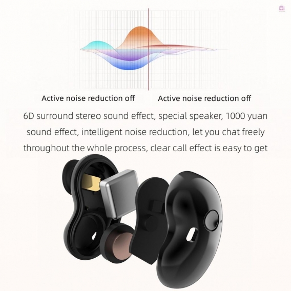 AcserGery S6 Plus-Ohrhörer Bluetooth 5.1-Funkkopfhörer mit Mic Time\u0026Power Digital Display Sport-Headsets Musik-Ohrhörer für