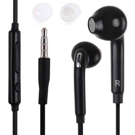 AcserGery Lautstärkeregler 3,5-mm-Klinken-Kopfhörer In-Ear-Headset Stereo-Kopfhörer für Diverse