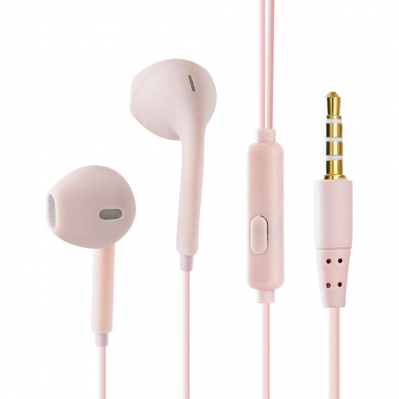 AcserGery U19 Bonbonfarbene Macarons-Kopfhörer-Headsets / 3,5-mm-In-Ear-Stereo-Wired-Sport-Ohrhörer mit Mikrofon / Kopfhörer Für