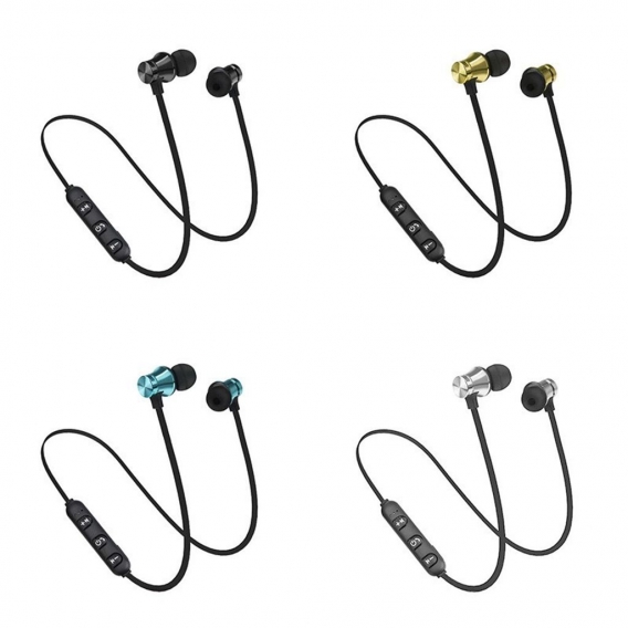 AcserGery Bluetooth 4.2 Stereo-Kopfhörer-Kopfhörer Drahtloser magnetischer In-Ear-Ohrhörer-Kopfhörer