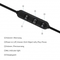 AcserGery Bluetooth 4.2 Stereo-Kopfhörer-Kopfhörer Drahtloser magnetischer In-Ear-Ohrhörer-Kopfhörer