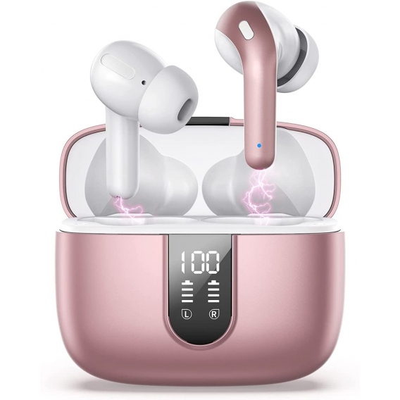 AcserGery Kabellose Bluetooth-Kopfhörer 3D-Hi-Fi-Stereo, IPX7 wasserdichte In-Ear-Kopfhörer, Bluetooth 5.0-Headset, Touch-Steuer