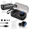 Pyzl TI8S Bluetooth 5.0 Kopfhörer TWS Wireless Kopfhörer Sport Earbuds Gaming Headset mit Ladebox