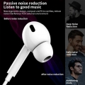 AcserGery NEUE Stereo-Musik-Kopfhörer Weißer tragbarer Kopfhörer Wired In-Ear-Kopfhörer Kein Bluetooth mit Mikrofon für IPhone I