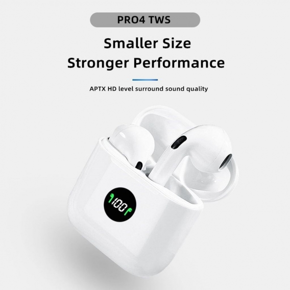 Pyzl Pro 4 Bluetooth 5.0 Kopfhörer Drahtloser Kopfhörer Mini Sport Ohrhörer Stereo Headset Für iPhone Android Universal